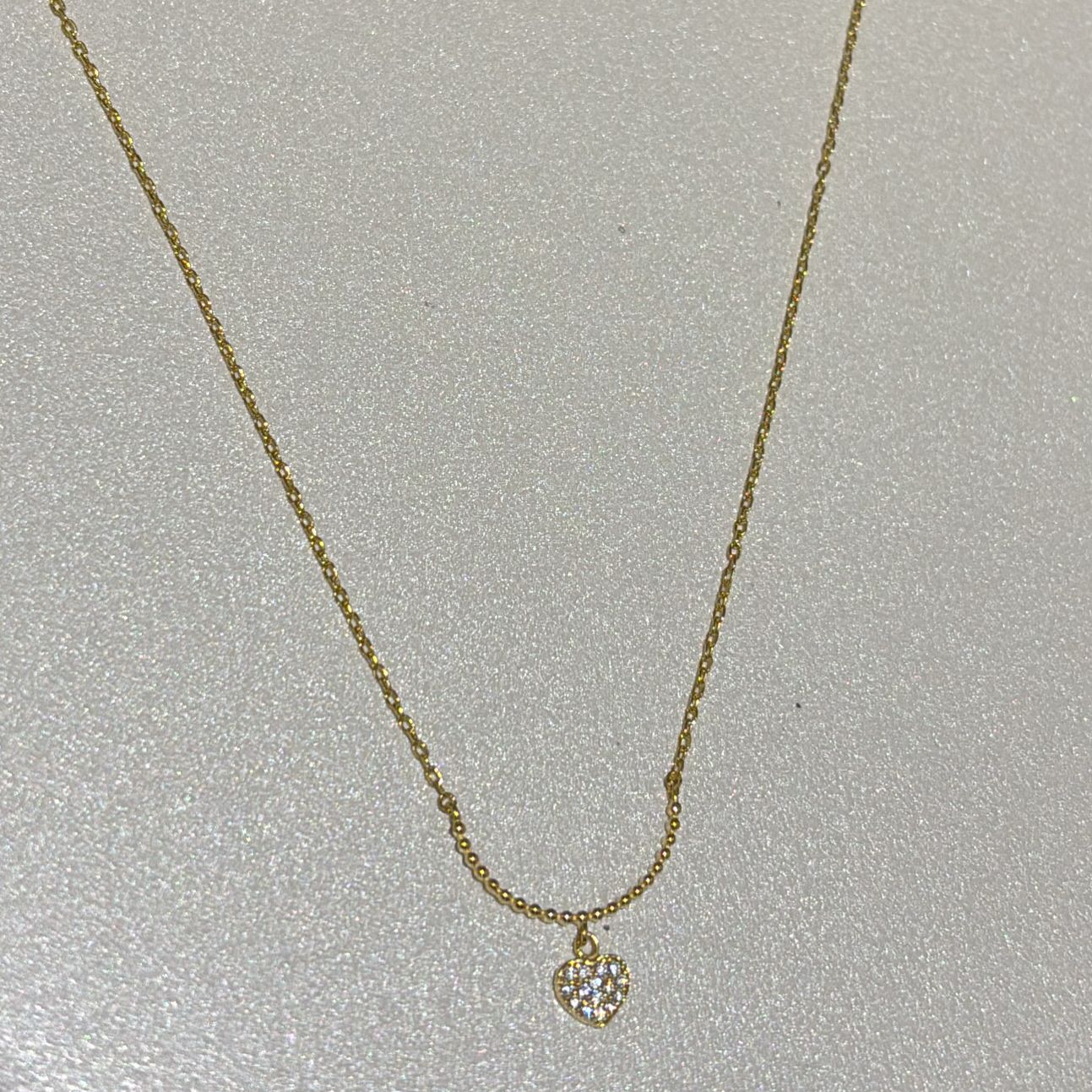 Microbeads Heart Necklace