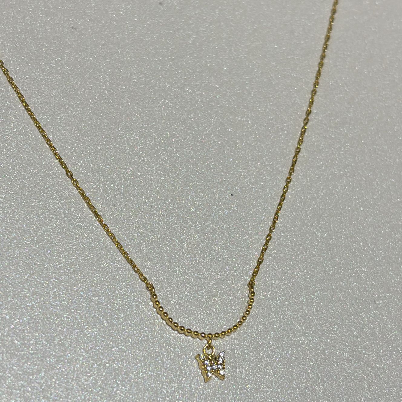 Microbeads Butterfly Necklace
