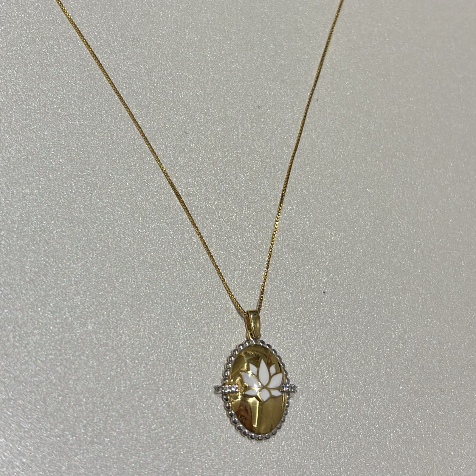 Lotus Medallion Necklace