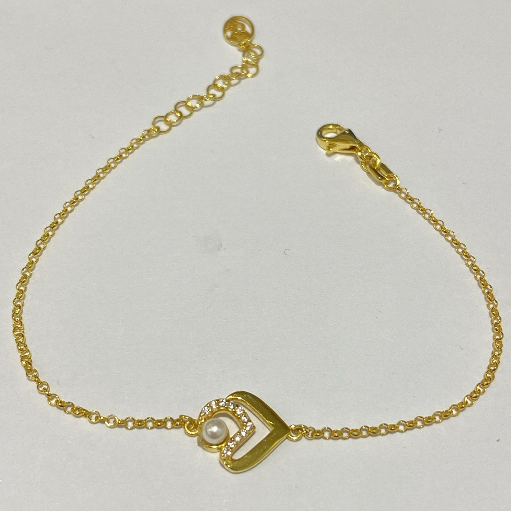Pearl Heart Bracelet