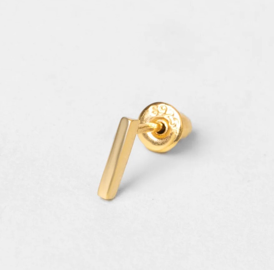 I Letter Single Earring