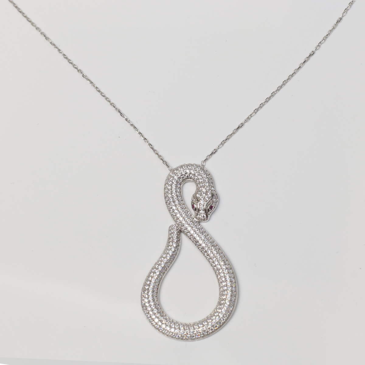 Silver Necklace Exclusive Collection Snake Design 925 Silver 