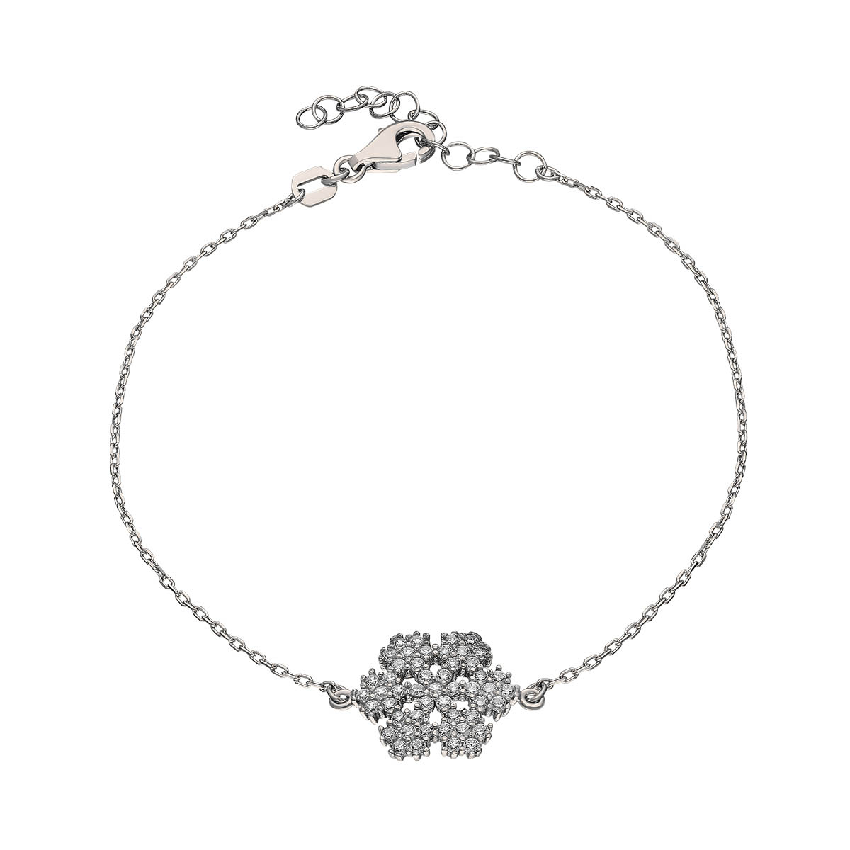 Silver Bracelet Snowflake Design 925 Sterling