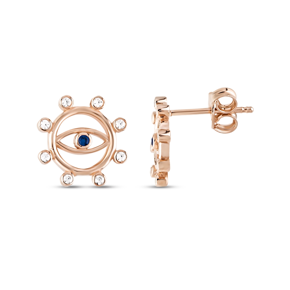 Silver Earring Evil Eye Collection Special Design 925 Sterling