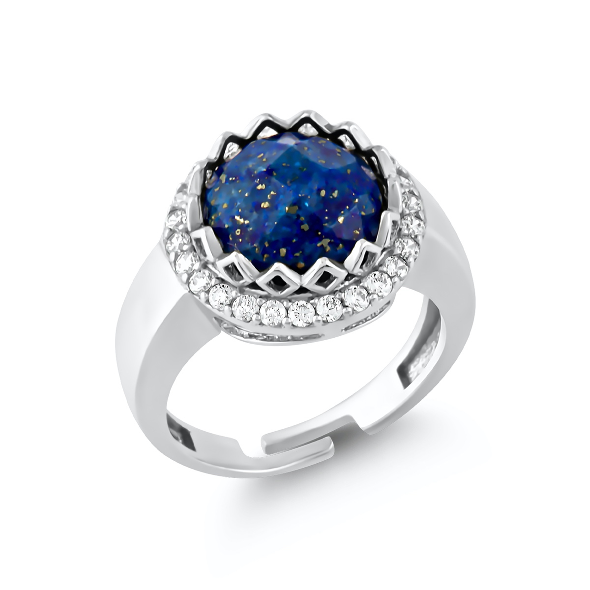 Silver Ring Lapis Collection Special Design 925 Sterling 