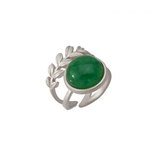 Silver Ring Ceres Collection Special Design Jade Stone 925 Sterling