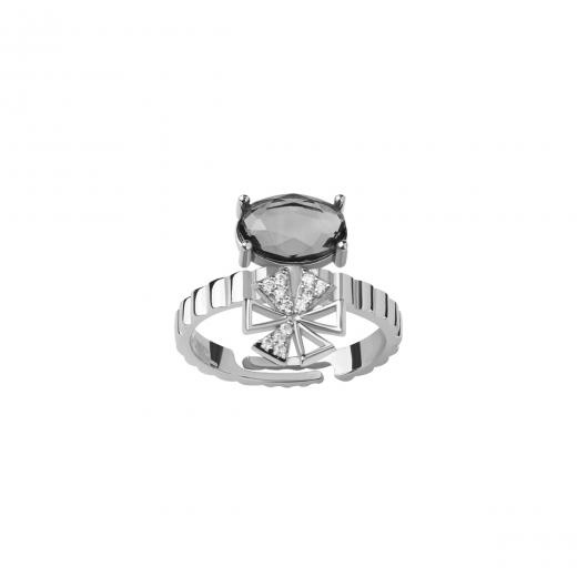 Silver Ring Elpida Collection Special Design 925 Sterling