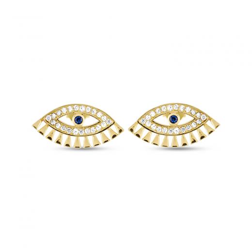 Silver Earring Evil Eye Collection Special Design 925 Sterling