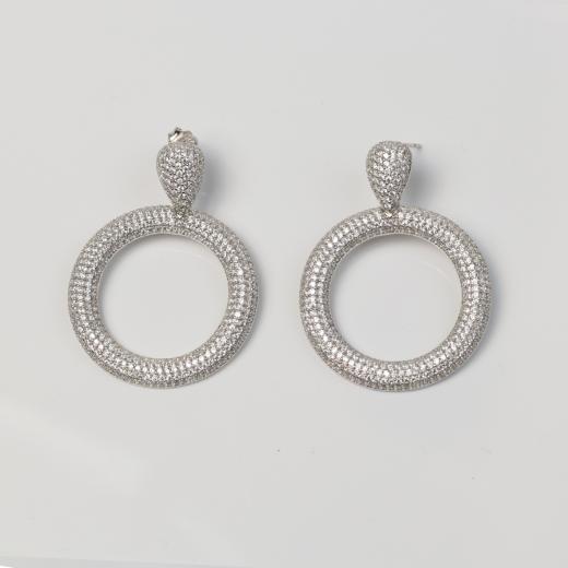 Silver Earring Exclusive Collection Hoop Design 925 Silver 