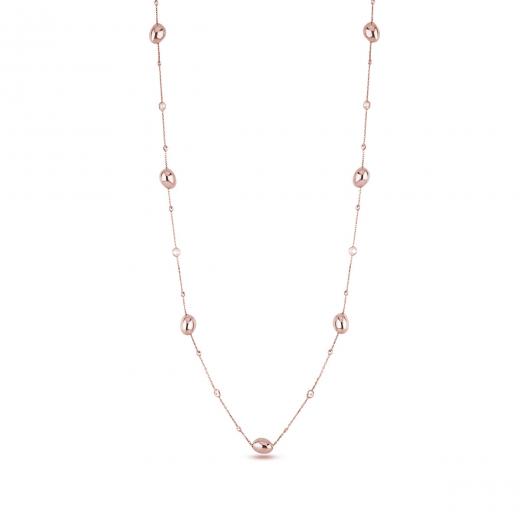 925 Sterling Silver Necklace Long Design Zircon Stone