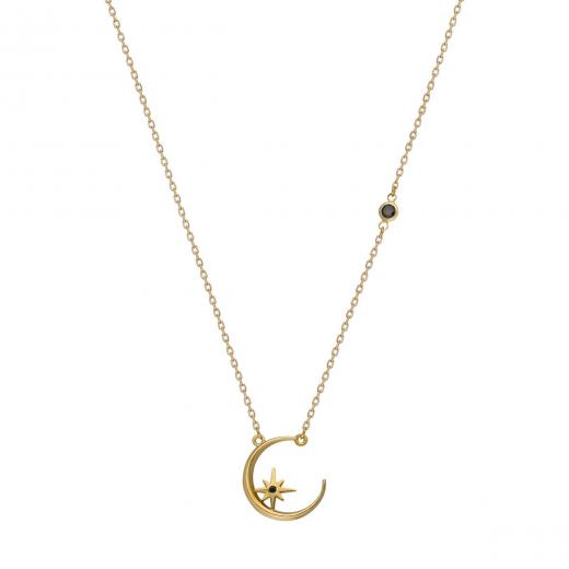 Silver Necklace Moon Symbol Special Design 925 Sterling