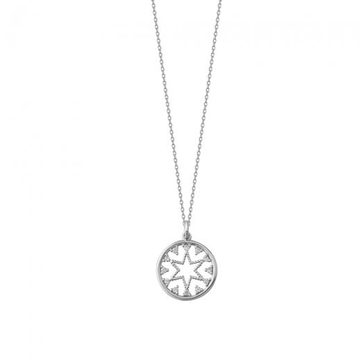 Silver Necklace Star Design 925 Sterling