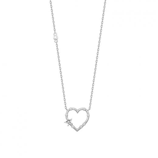 Silver Necklace Heart Design 925 Sterling