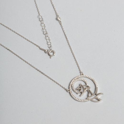 925 Sterling Silver Necklace Bird Symbol Special Design